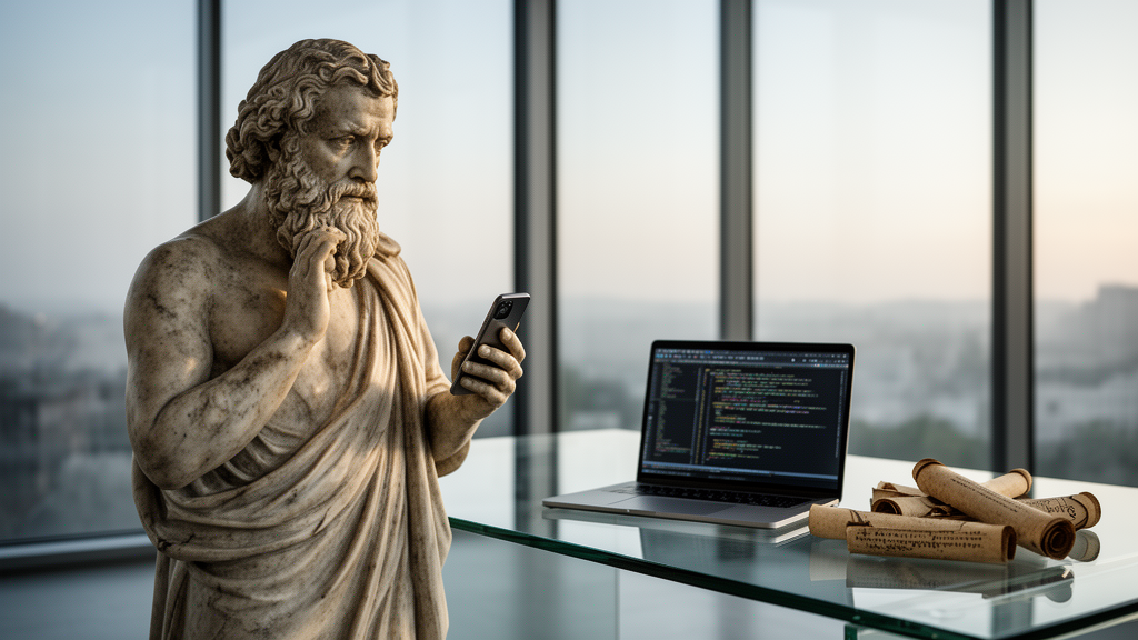 O Diálogo Impossível: O Que Sócrates Diria Sobre Nossa Relação com a Inteligência Artificial